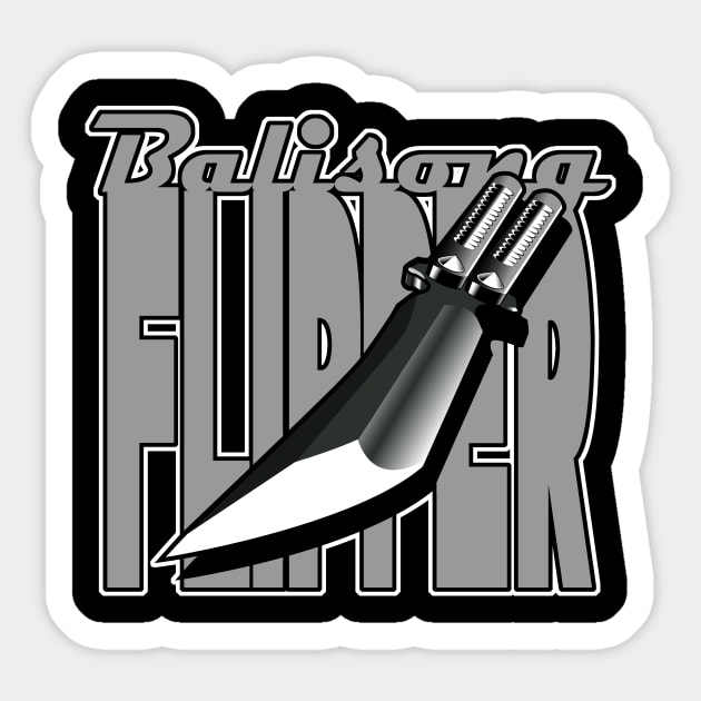 Balisong Flipper Katana Sticker by Spikeani